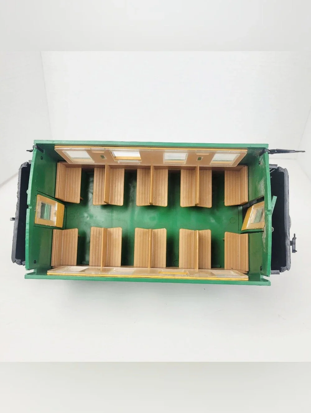 Vtg 70s LGB Lehmann 3010 Third Class Passenger Car G-Scale~Green~Western Germany
